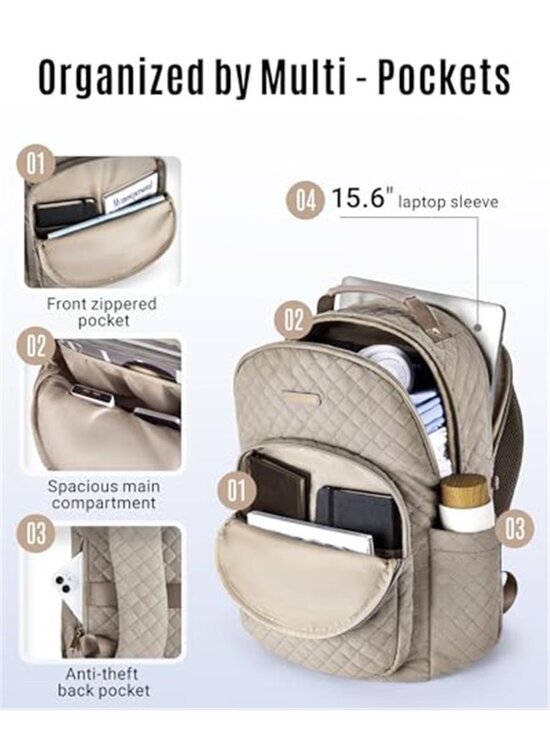 Womens Laptop Backpack Travel Backpack Carry On Work School Bookbag 15.6